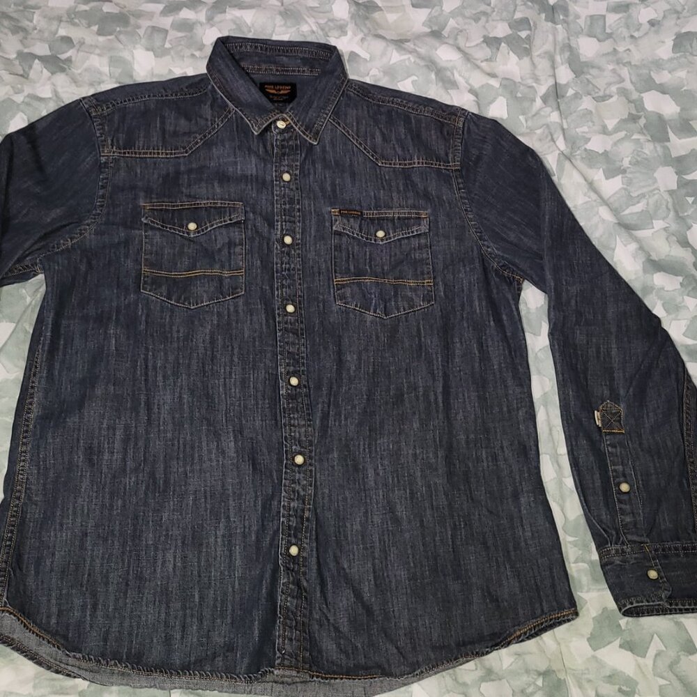 $5 PME Legend Long Sleeve Denim Shirt